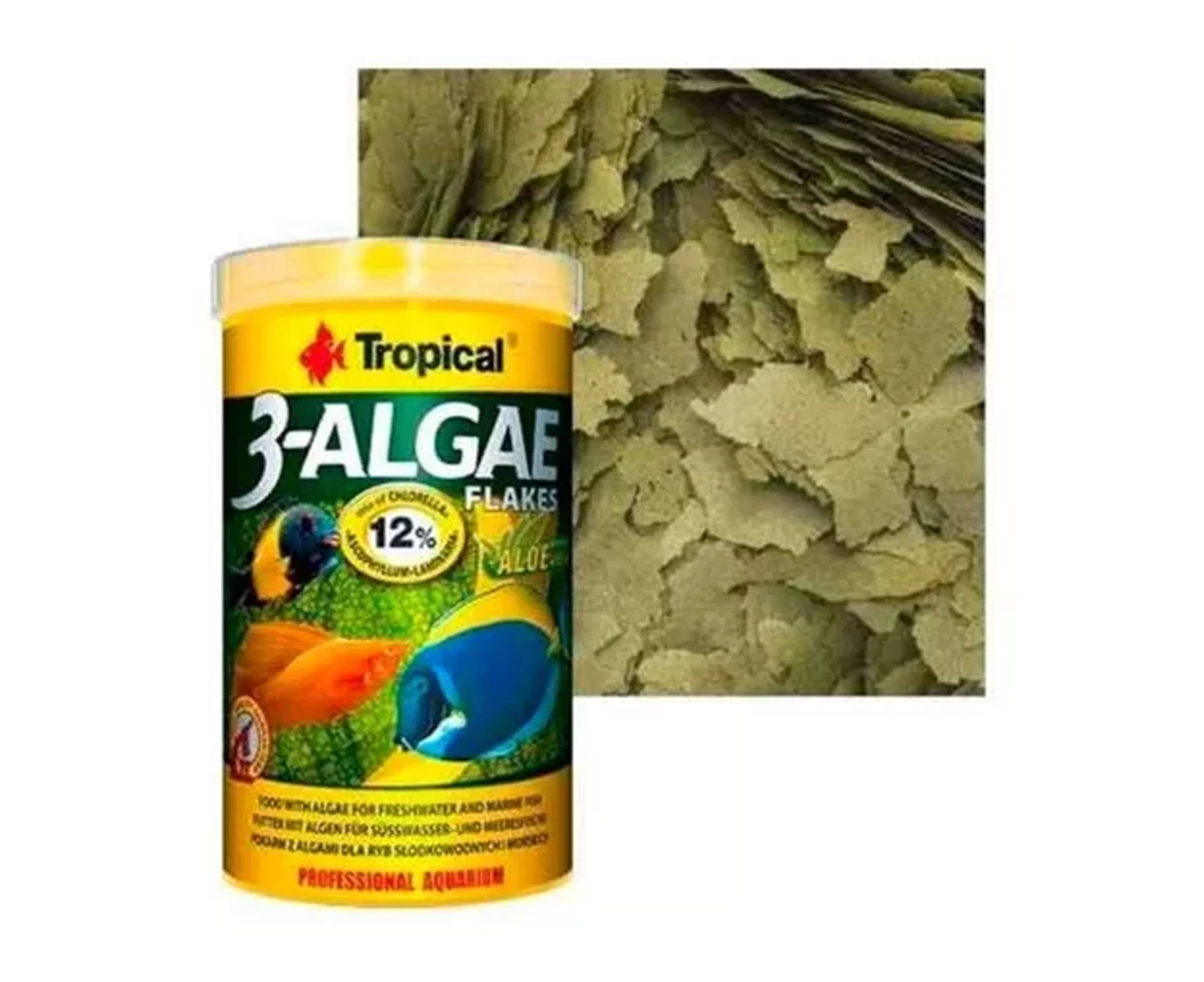 Ração Tropical 3-algae-flakes