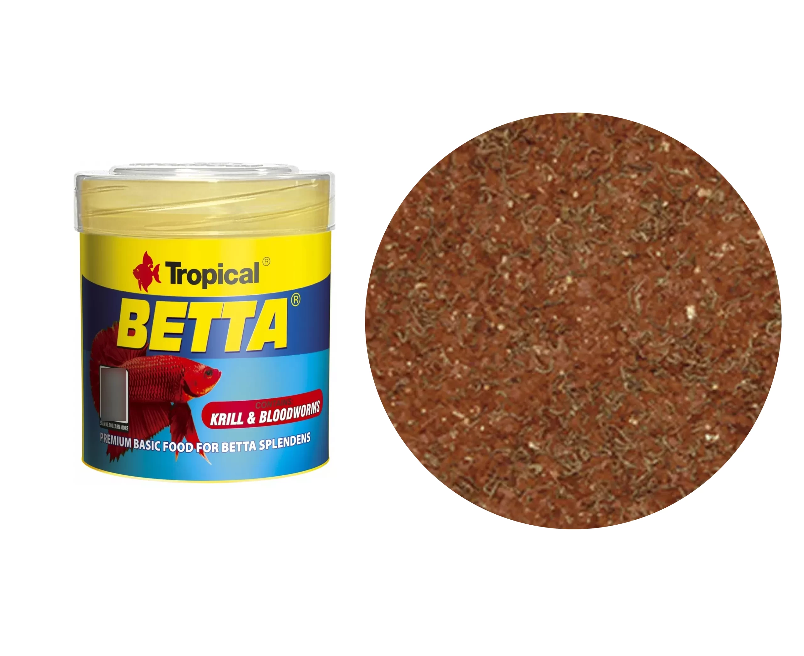 Ração Betta Krill & Bloodworms Flakes